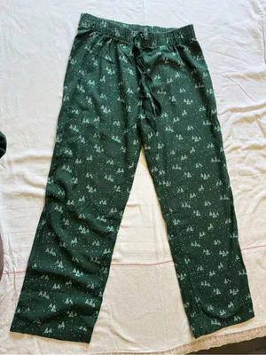 Lands' End Forest Green Two-Piece Pajama Set thumbnail 5