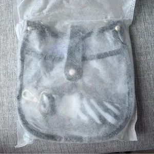 NWT‎ Clear Black Trim Crossbody Bag with Zebra Print Adjustable Strap thumbnail 4