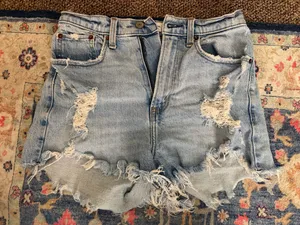 Abercrombie high rise mom shorts thumbnail 1