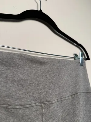 Gray Lululemon High Rise Fleece Leggings thumbnail 3