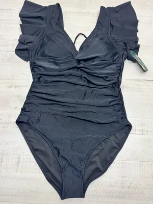 Blooming Jelly Tummy Control V Neck swimsuit Slimming Lace-up Ruffle Swimwear thumbnail 5