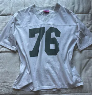 Edikted White Jersey 76 T-Shirt thumbnail 1