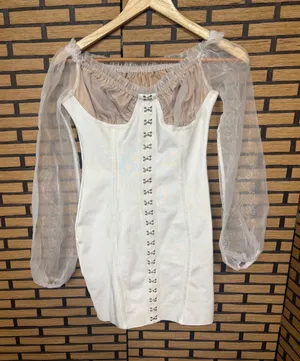 Princess Polly White Corset Style Dress‎ Size 6 thumbnail 1