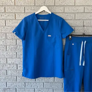 Figs Scrub Set Royal Blue Catarina Top Zamora Joggers Size XS thumbnail 4