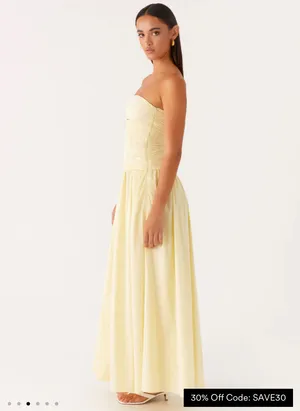 Peppermayo Exclusive - Carmel Maxi Dress - Yellow thumbnail 4