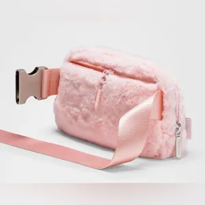 Lululemon NWT Everywhere Belt Bag Plush Fleece Strawberry Milkshake Pink 1L thumbnail 2