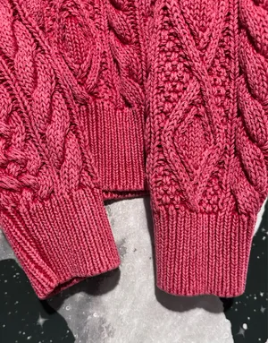 Polo Ralph Lauren Red Cable Knit Sweater thumbnail 4