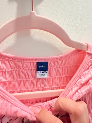 old navy pink strawberry tee  thumbnail 2