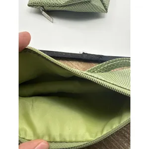 Green Snakeskin Embossed Cosmetic Bag Set Faux Leather Makeup Pouches 2 Piece thumbnail 10