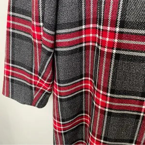 Nine West plaid over coat/blazer in size 16 red gray white thumbnail 11