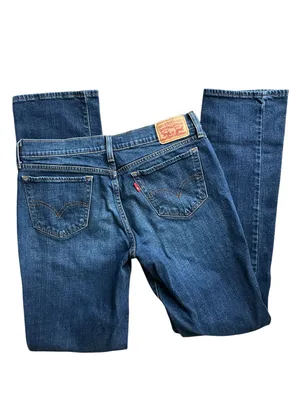 Levi's Dark Indigo 414 Relaxed Straight Jeans thumbnail 6