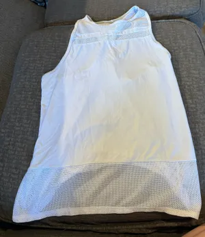 White Workout Tank thumbnail 1