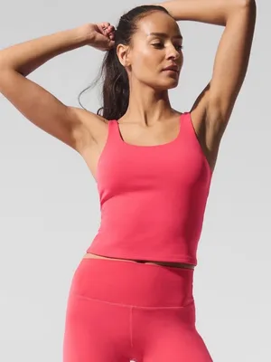 ALO Yoga Candy Red Softsculpt Tank Top NWT!! thumbnail 1