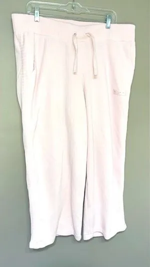 Nike NEW Women's Weekend Pink‎ Wide Leg Pink Sweatpants Size XL thumbnail 1