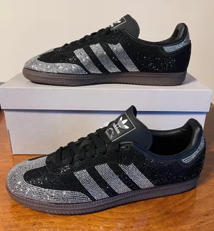 Adidas Samba OG Black and Silver Rhinestones women’s 8.5 thumbnail 1
