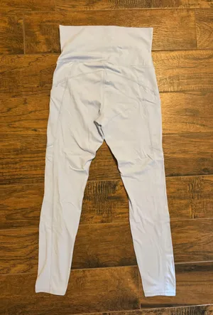 Free People Movement Never Better Fold Over Light Blue Leggings Size Small NWOT thumbnail 3