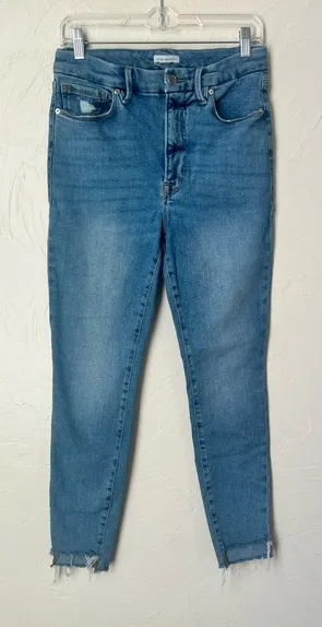 Good American Good Waist step hem jeans size 30 thumbnail 1