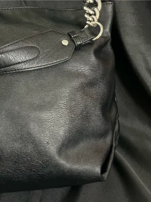 Simply Vera Vera Wang Black Shoulder Bag With Chain Strap thumbnail 3