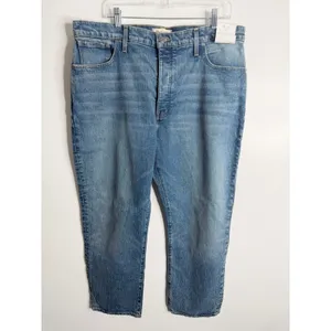 Madewell The '90s Straight Crop Jean Concho Wash‎ Size 33 Minimalist Casual thumbnail 2