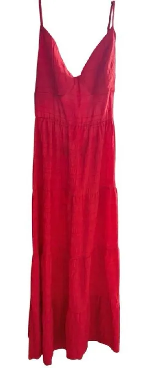 SHEIN Red Spaghetti-Strap Maxi Dress thumbnail 1