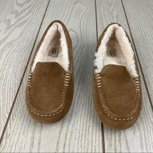 UGG Ansley Slipper Shoes US6 Chestnut (tan) $100 Indoor Outdoor Moccasin Flat thumbnail 2