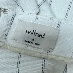 Wilfred Aritzia Ècoulement‎ Romper in Espace Wrap Top Sz 4 White Blue thumbnail 8