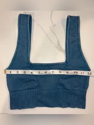 FP Movement Good Karma Square-Neck Bra Teal Size XS/S thumbnail 5