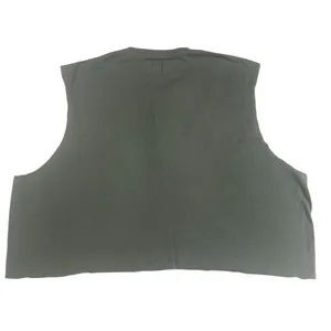Abercrombie & Fitch Henley DIY Cutoff Cropped Sleeveless Green Tank Top XXL thumbnail 2