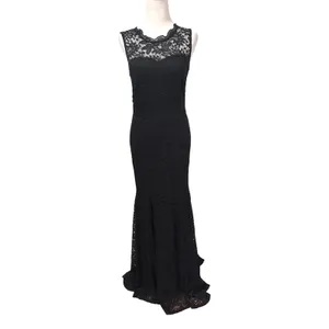 Miusol Lace Maxi Dress Womens S Black Mermaid Evening Gown Formal Prom‎ Wedding thumbnail 2
