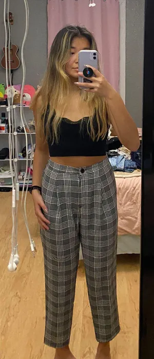 H&M Plaid Pants thumbnail 1
