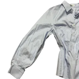 Mode Mischief Oversized Cinch Shirt Striped Cotton‎ Button Down XS Long Sleeve thumbnail 15