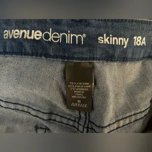 Avenue Denim Comfy Fall Skinny Jeans Stretch Fit 18A thumbnail 4