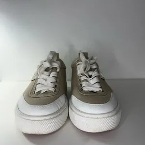 Christian Loubiton Simplerui Flat Beige Bianco Platform Canvas Low Top Sneaker thumbnail 3