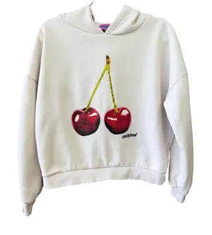 Edikted Cherry Hoodie Sweatshirt Size XS Casual Coquette Streetwear Mon Cheri thumbnail 1