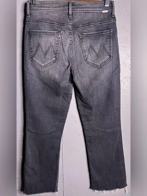 Mother Denim Insider Step Crop Fray in “Miss Moody Two Shoes Racer” size 28. thumbnail 4