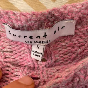 Current Air Textured Knit Sweater in Dusty Pink thumbnail 3