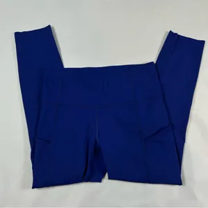 Lululemon Fast Free HR Tight Nulux Raw Hemi Blue Leggings Women's Size 6 thumbnail 6