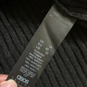 ASOS Henley Black Ribbed Long Sleeve Top thumbnail 5