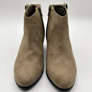 Old Navy Boots Womens 7 Tan Sueded Western Ankle Boots‎ Booties thumbnail 4