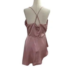 Express Champagne Adjustable Strap Satin Top Size L | 43-11 thumbnail 2