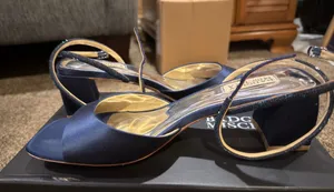 Badgley Mischka Heels Navy thumbnail 1