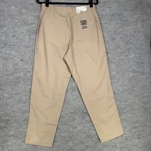 Uniqlo Size-M Womens Tapered Trousers Pants Linen Cotton Slash Pocket thumbnail 2