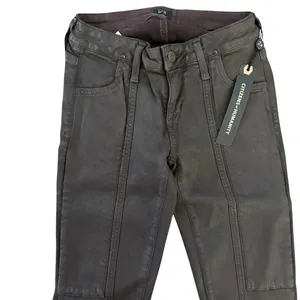 NWT Citizens of Humanity Logan Moto Pants Sz 24 Brown Low Rise Skinny‎ Grunge thumbnail 2