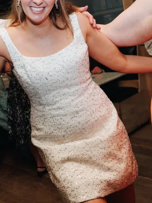 As It May Emery Beaded Tweed Minidress sparkle sequin bridal after party second thumbnail 14