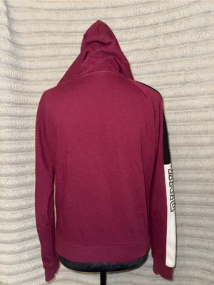 Victoria’s Secret PINK Burgundy Zip Hoodie S thumbnail 5