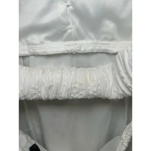 Lulu’s White Eyelet Puff Sleeve Cottagecore Midi Dress Women’s Size XS thumbnail 12