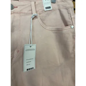 Judy‎ Blue Pale Pink Jean Shorts Size 2X thumbnail 3
