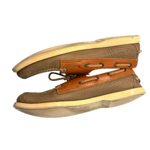 Dooney & Bourke Vintage Leather Boat Shoes Gray Brown Loafers Preppy Size 8 thumbnail 8