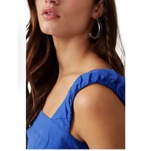 Free People Ashley Cropped Tank OB1716216 Mazarine Blue Motif Women's Xl thumbnail 2