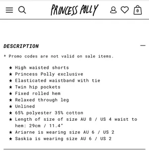 Princess Polly Black High Rise Lounge Shorts ❤️ thumbnail 5